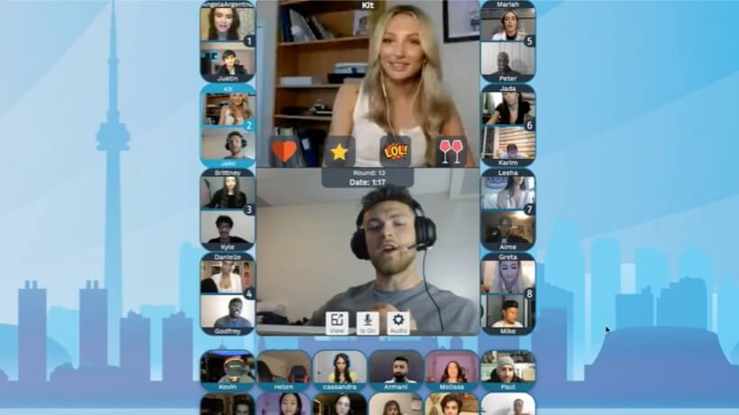 Couple online speed-dating example